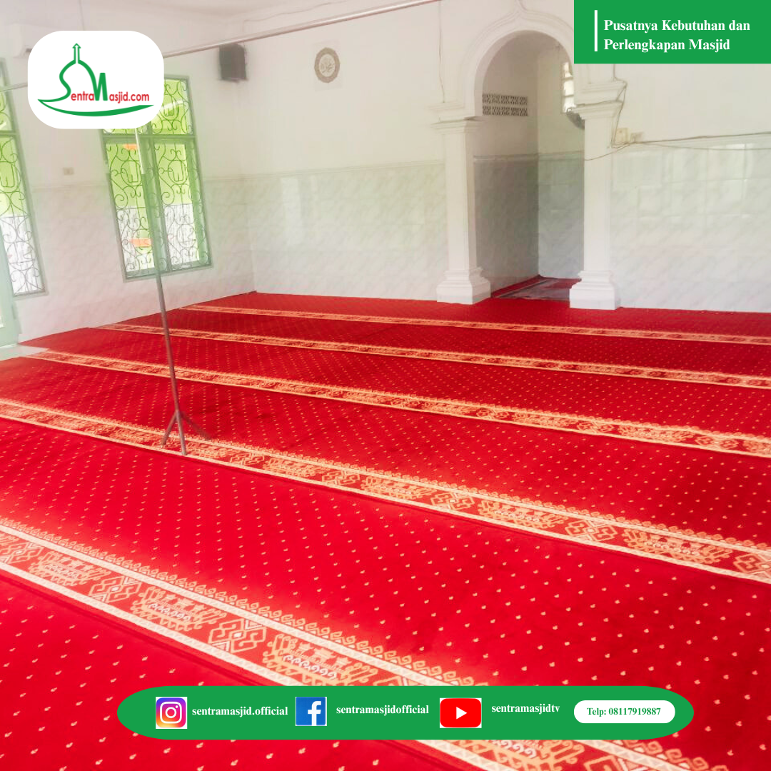 Blog Sentra Masjid Pemasangan Karpet Masjid Bahrul Ulum, SMPN 21 Bandar Lampung