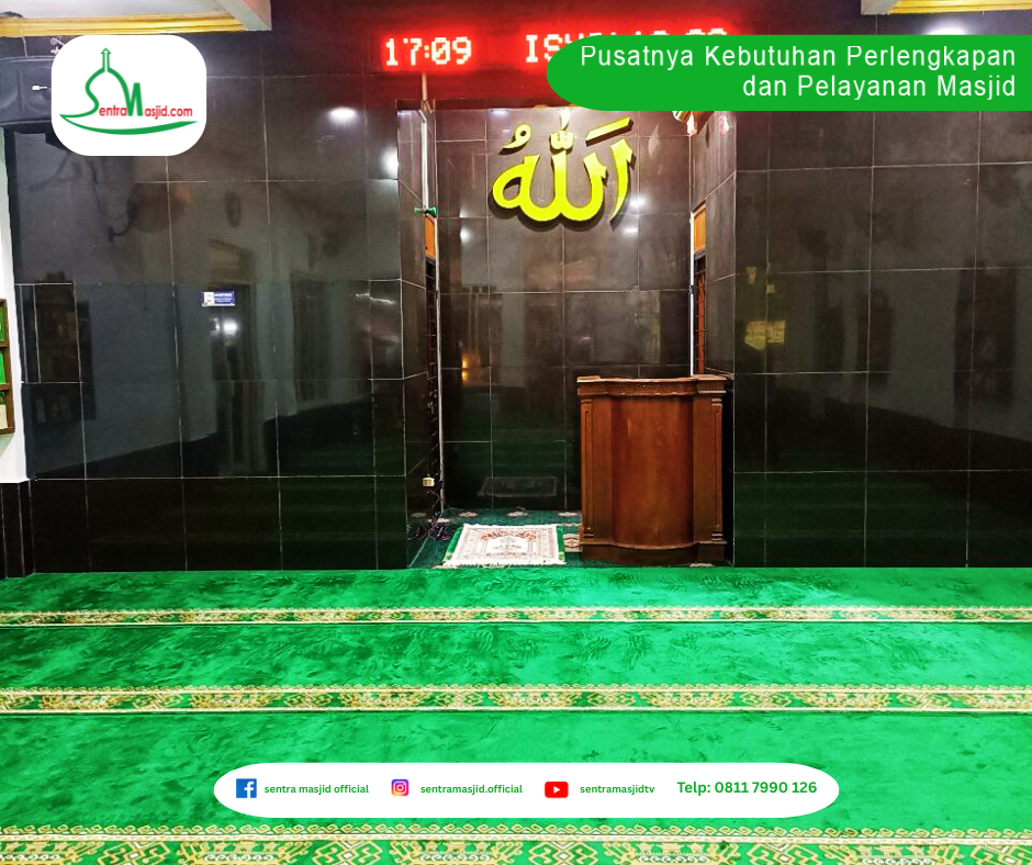 Blog Sentra Masjid Pemasangan Karpet Masjid Al Hikmah, Tangerang Selatan